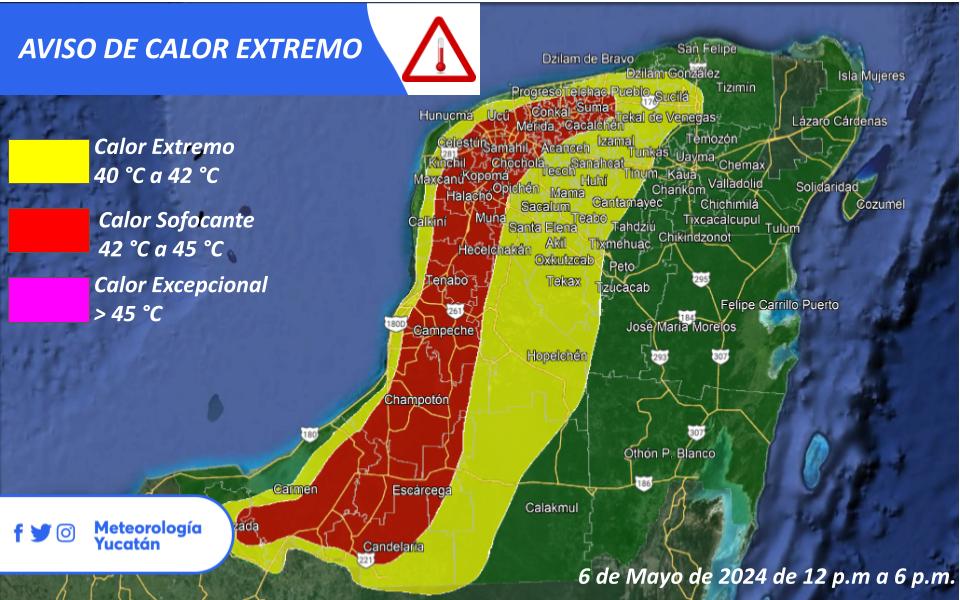 Aviso De Calor Sofocante Temperaturas De 40 °c A 45 °c En Las Próximas 6 Horas Meteorología 4024